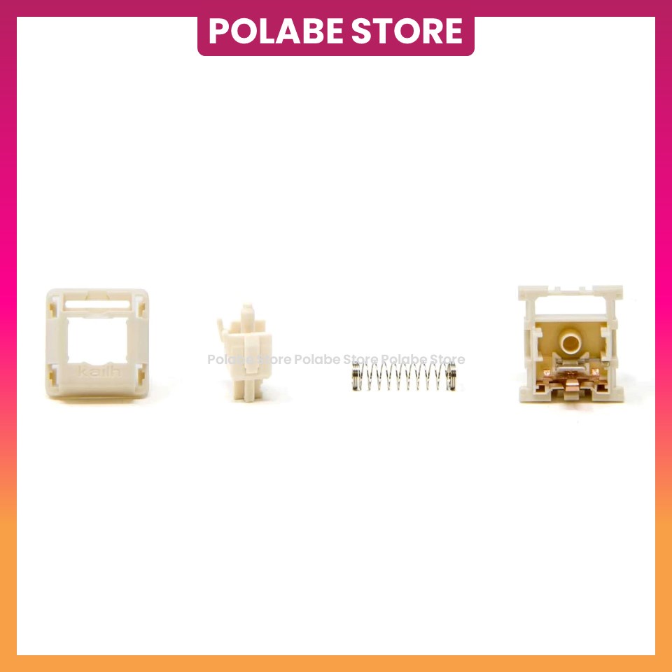 Novelkeys x Kailh Cream Switch MX Cream Kailh Cream Novelkeys NK Cream Linear Switch Công Tắc Bàn Phím Cơ - Polabe Store