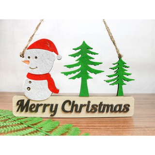 Bảng gỗ decor treo trang trí Noel