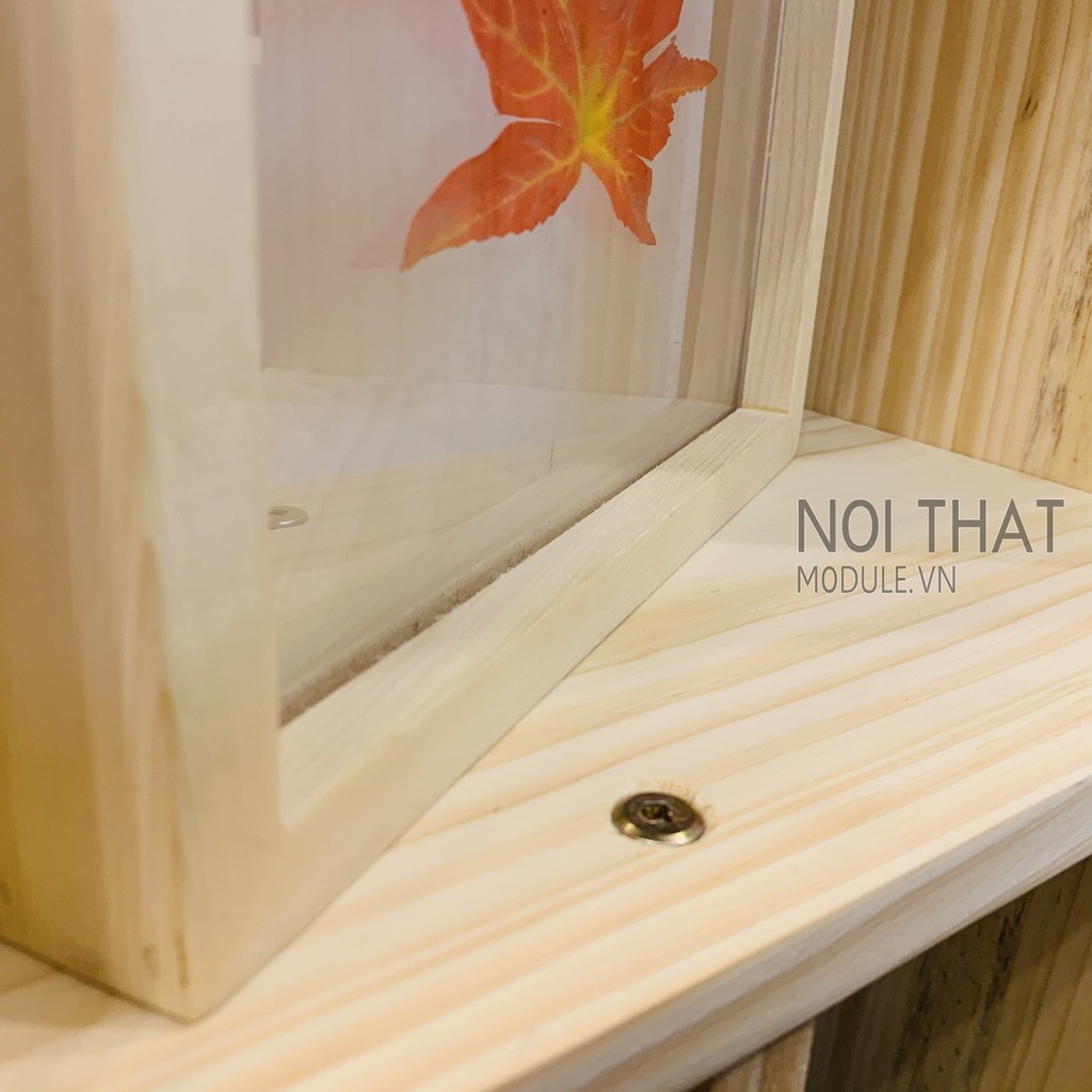 Gía sách đa năng, kệ sách treo tường gỗ thông tự nhiên nguyên tấm ( không phải loại ghép thanh ) 90*60 cm