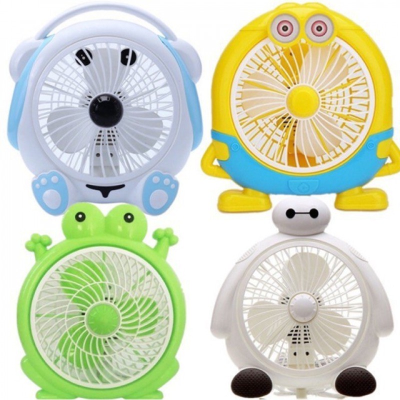 Quạt Điện Để Bàn Hình Thú 2 Tốc Độ, Siêu Dễ Thương, Ngộ Nghĩnh, Tiết Kiệm Điện Năng -