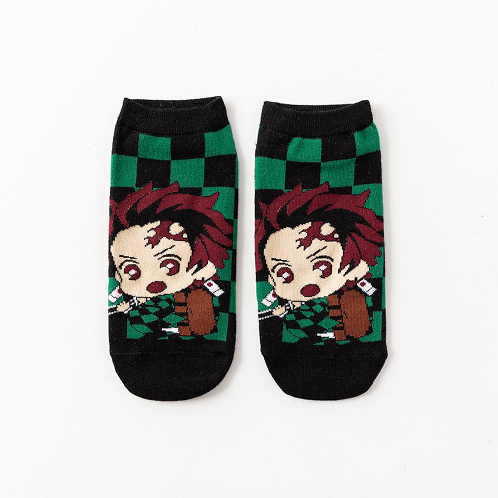 Vớ Cotton In Họa Tiết Hoạt Hình Demon Slayer Kimetsu no Yaiba Tomioka Giyuu Kamado Tanjirou