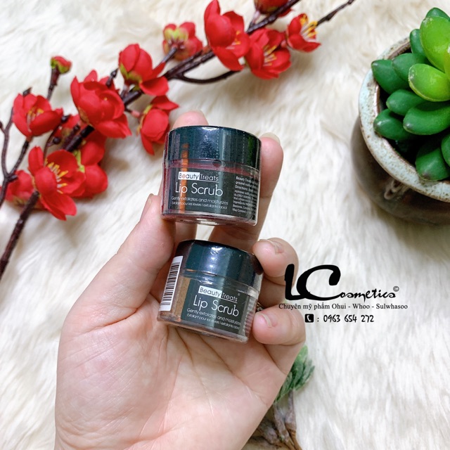 Tẩy Da Chết Môi Beauty Treats Scrub💋CHUẨN AUTH 100%💋dịu nhẹ- an toàn-cho đôi môi hồng quyến rũ hũ 10g | BigBuy360 - bigbuy360.vn