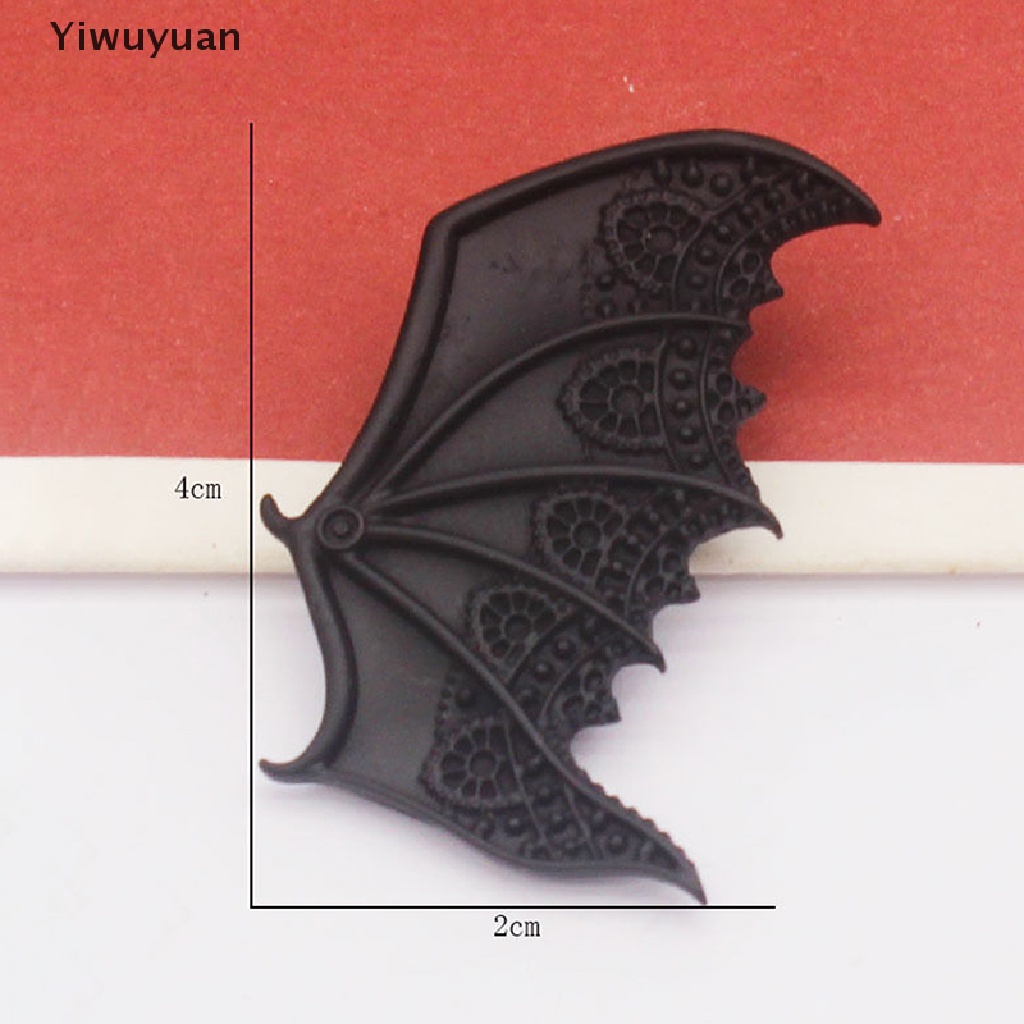 &lt; Yiwuyuan &gt; Kẹp Tóc Cánh Dơi Đen Bằng Hợp Kim Phong Cách Punk Gothic Cổ Điển Cho Nữ