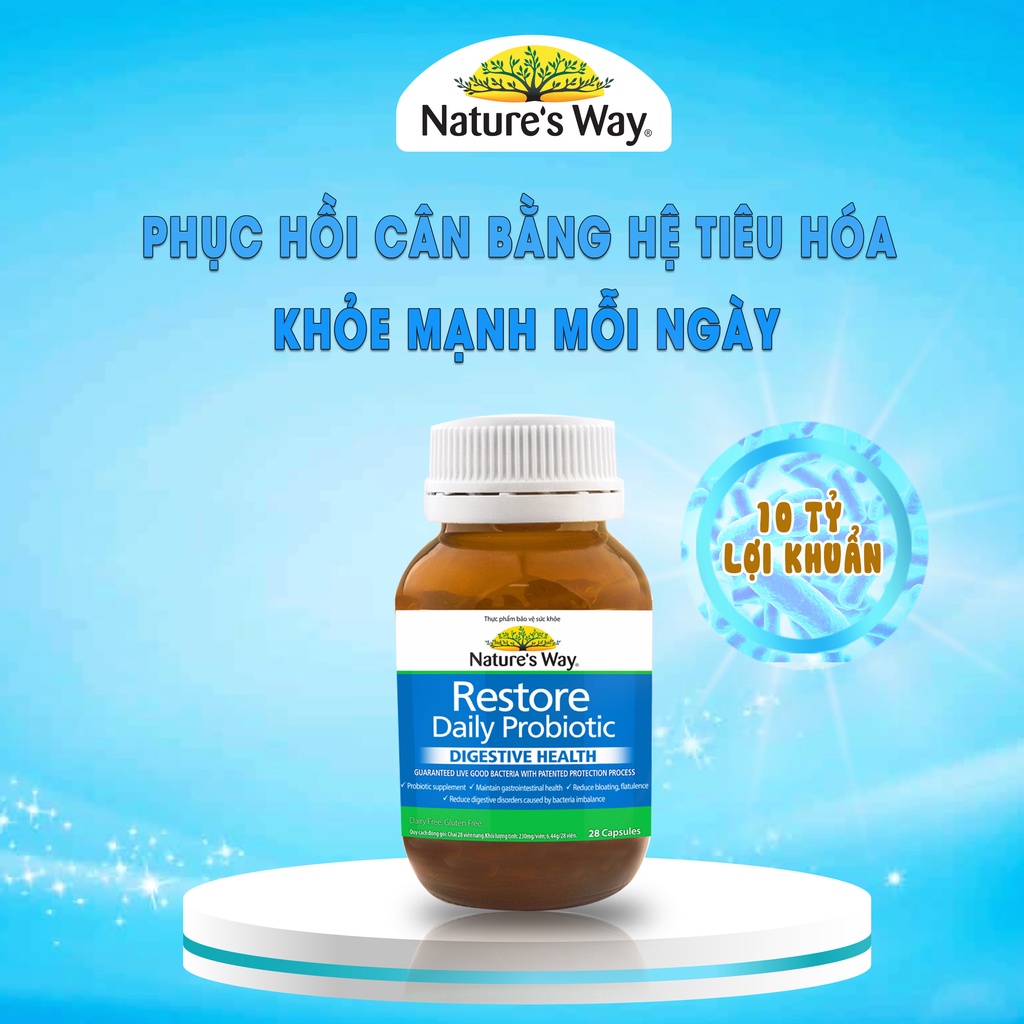 Viên Uống Bổ Sung Lợi Khuẩn Nature's Way Hỗ Trợ Hệ Tiêu Hóa Khỏe Mạnh Extaste