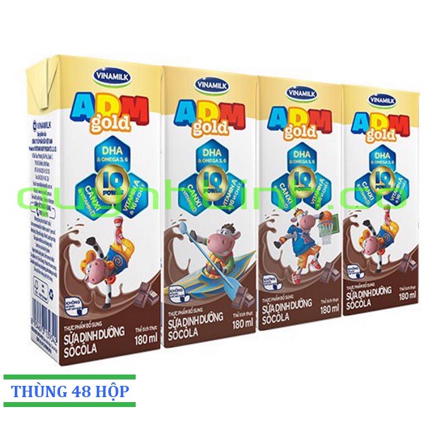 Sữa Vinamilk ADM Gold 180ml Thùng 48 hộp MỚI