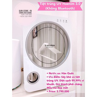 Máy tiệt trùng bằng tia UV Haemin 3 không bluetooth