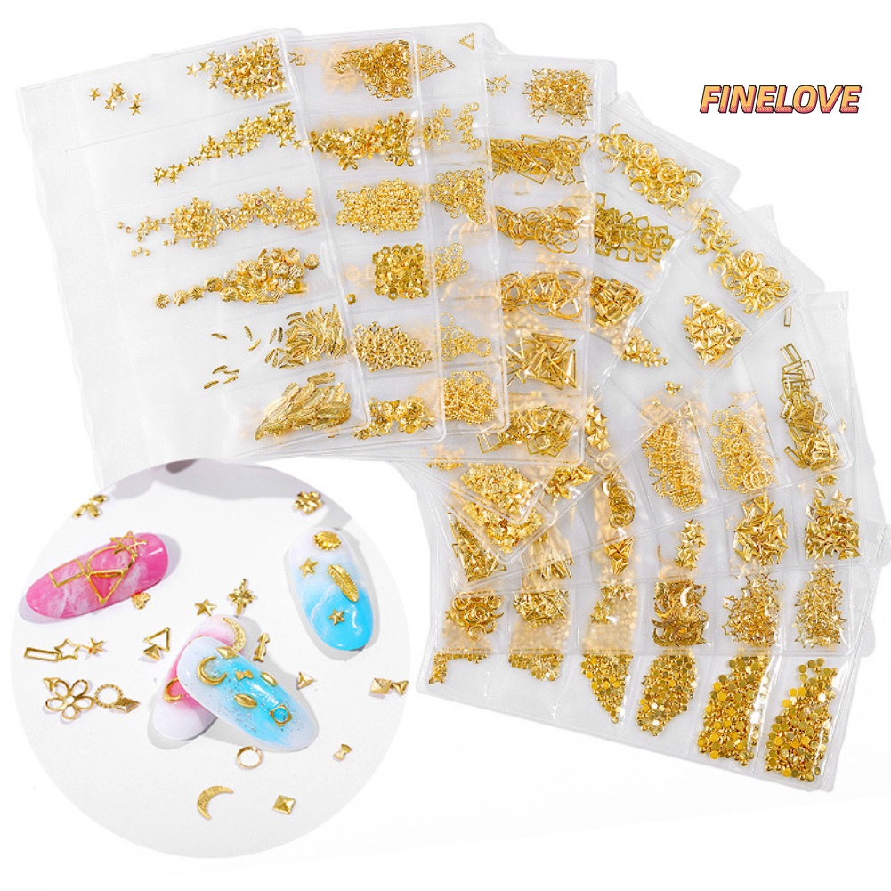 Hộp Chi Tiết Trang Trí Móng Tay Nghệ Thuật Cao Cấp