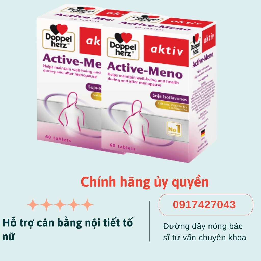 Viên nén ACTIVE MENO hỗ trợ cân bằng nội tiết tố nữ