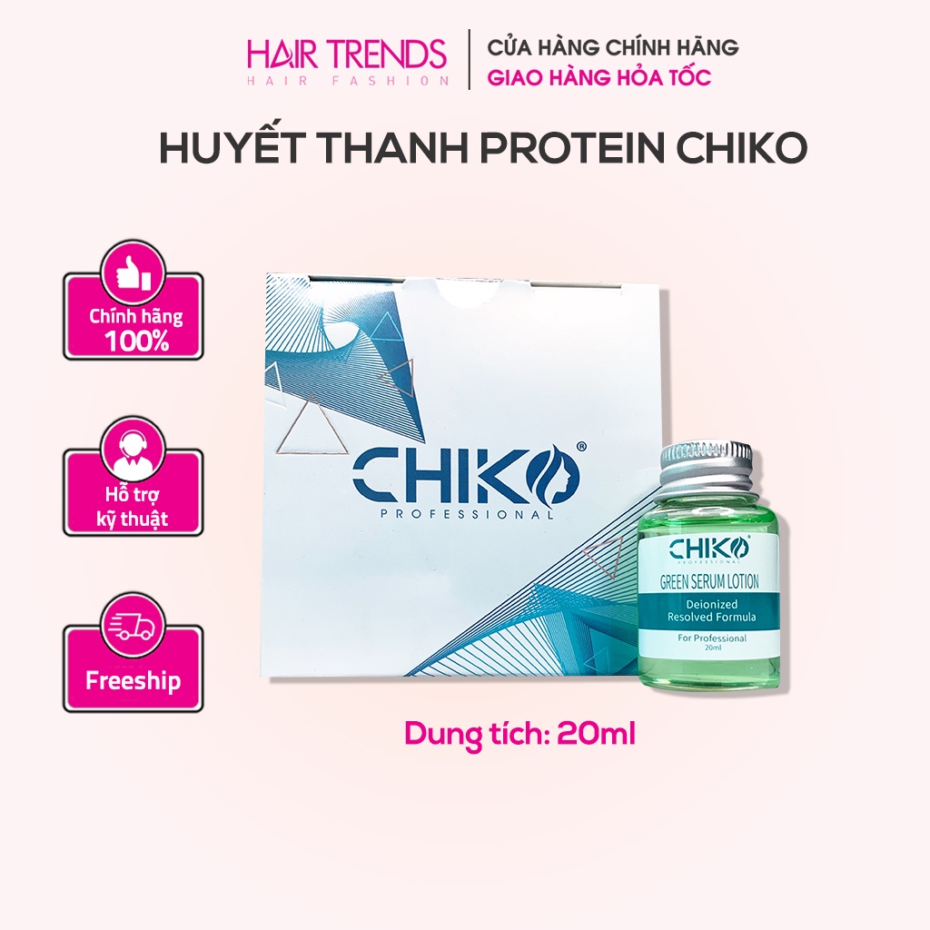 Huyết thanh protein siêu phục hồi tóc CHIKO chính hãng (lẻ chai 20ml)