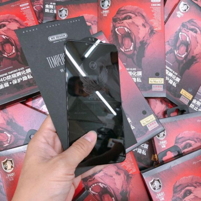 🌟King Kong🌟 Miếng dán Kính cường lực chống nhìn trộm iphone full màn 6 6s 7 8 SE PLUS / X XR XS /11 12 MINI PRO MAX +