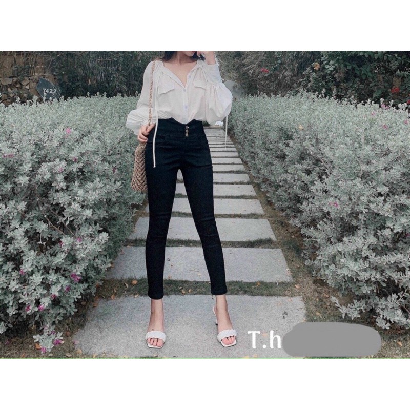 QUẦN TREGGING CẠP CAO 3 KHUY MS16528