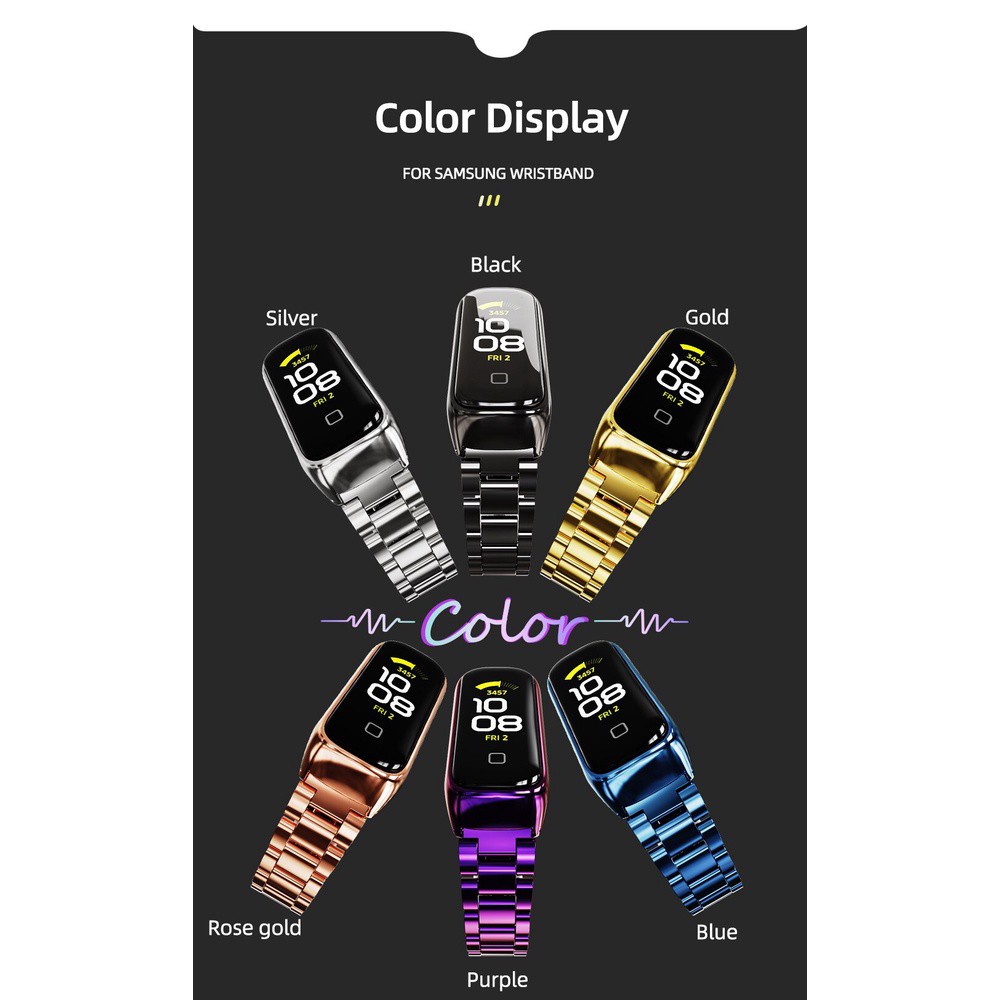 Dây đeo hợp kim cho đồng hồ thông minh Samsung Fit 2 Galaxy Fit 2