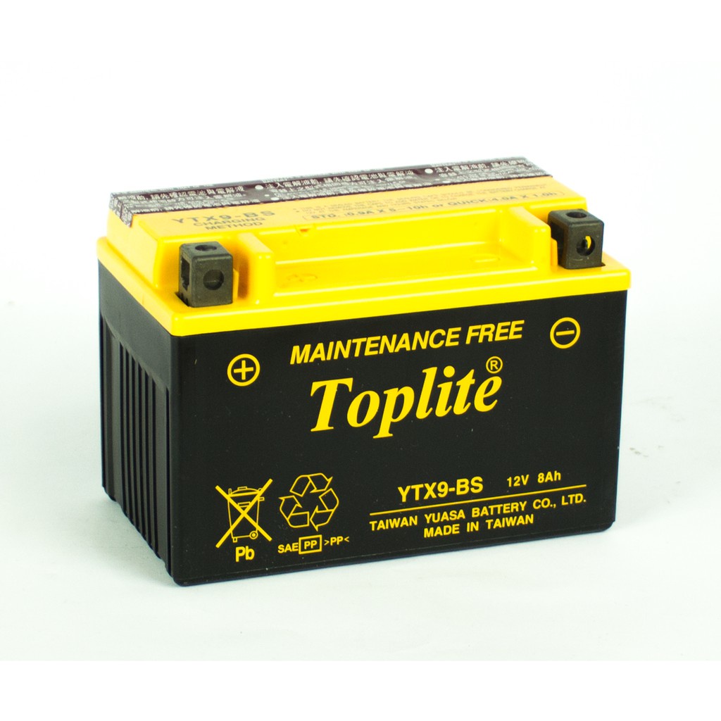 Bình ắc quy xe máy Toplite YTX9-BS  - các dòng xe Honda, Yamaha, Kawasaki