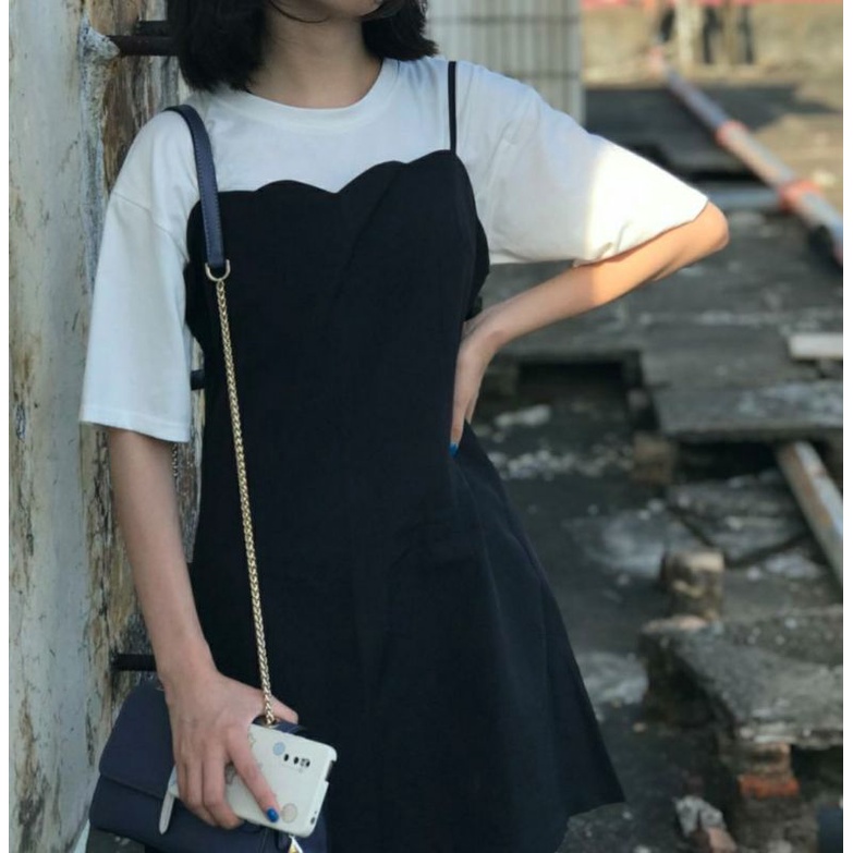 Váy hai dây nữ tính dễ thương đẹp