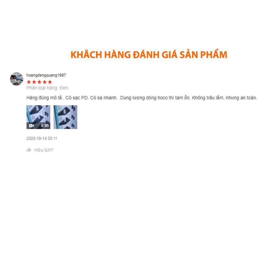 Pin dự phòng HOCO J39 hỗ trợ sạc nhanh QC3.0 10000 mAh(Tặng mã Freeship Extra toàn quốc)