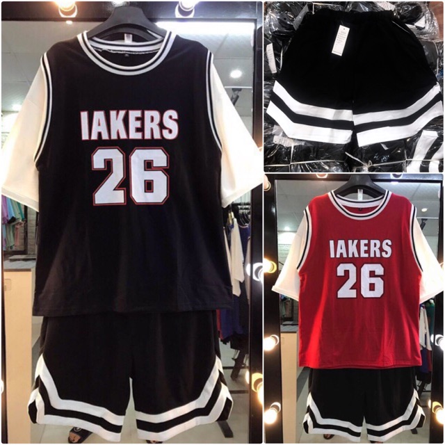 [ Mã FAMAYWA2 giảm 10K đơn 50K] Set bộ quần sooc V kèm áo thun số 26