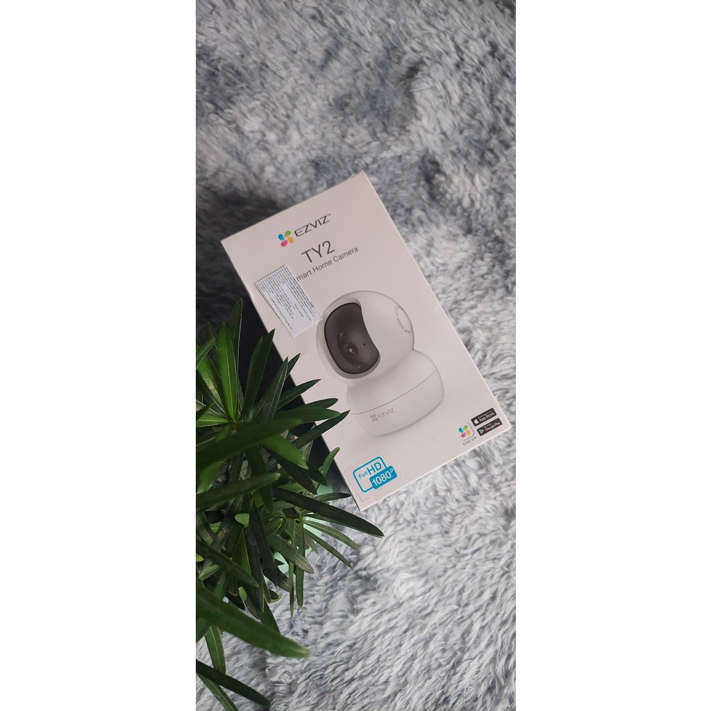 Camera WiFi EZVIZ TY2 1080P - Xoay 360 độ - Đàm thoại 2 chiều- Tặng kèm chân đế nhựa