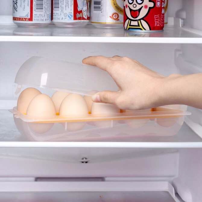 Khay đựng trứng 10 ngăn có nắp đậy - Hàng Nhật nội địa