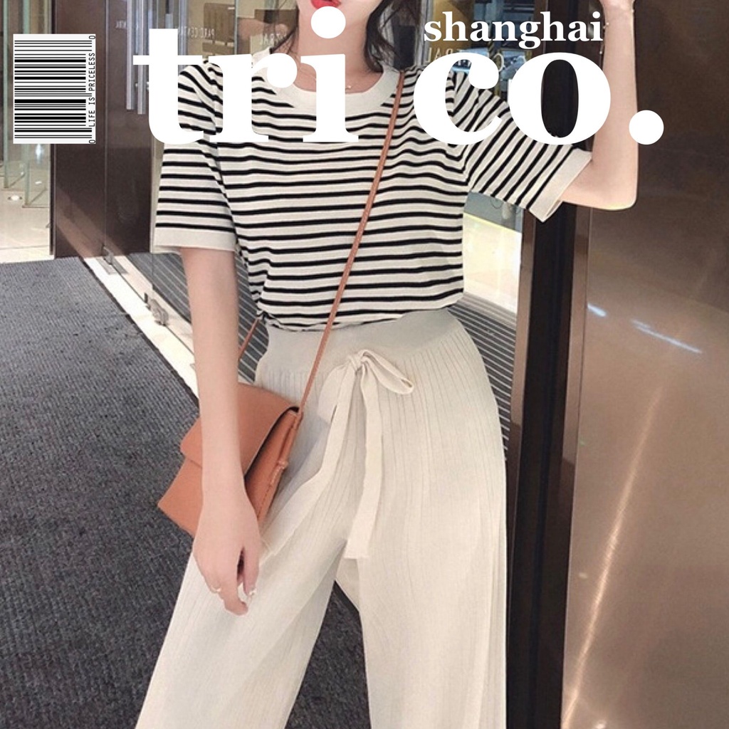 Bộ áo tay ngắn + quần dài thời trang trẻ trung  cho nữ