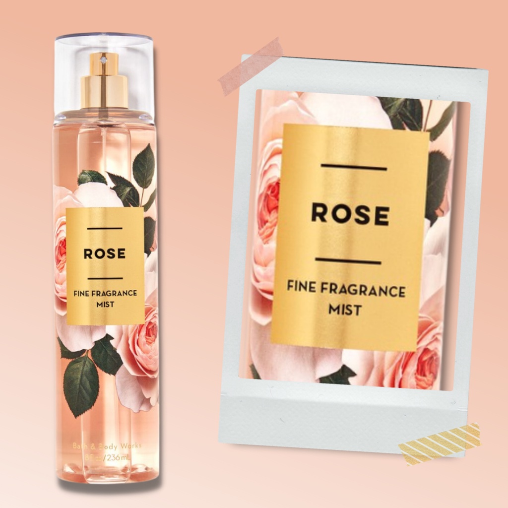 Xịt Thơm Toàn Thân Body Mist Bath And Body Works Rose Mùi Hương Sang Chảnh Chai 236ml