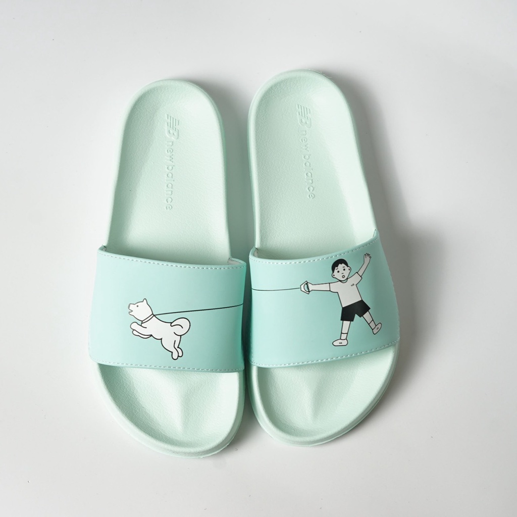 Dép nữ quai ngang New Balance x Noritake 1 ,mang êm chân, đế bền, chống trơn trượt ,BH 1 năm, BGHOUSE