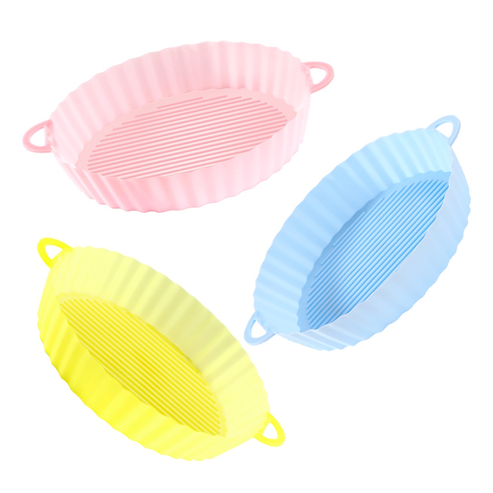 Khay Nướng Bánh Pizza / Nướng Bánh Hình Tròn Bằng Silicone Tái Sử Dụng Được
