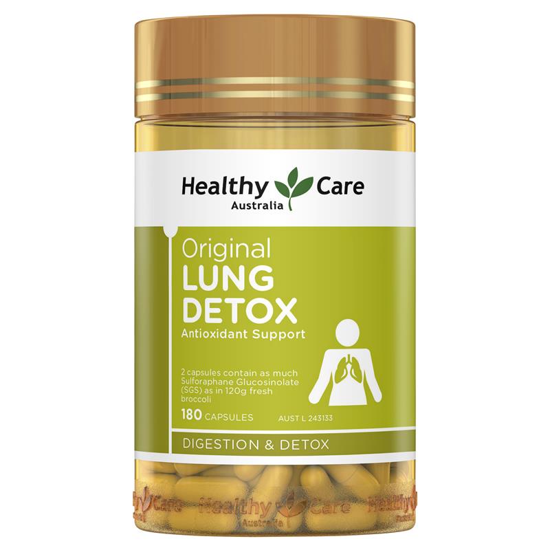 Healthy Care Lung Detox Thải độc phổi Úc (180v)