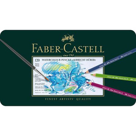 [120 Màu - Hộp Thiếc] Chì Màu Nước Faber-Castell Hạng Hoạ Sĩ Cao Cấp A.Dürer