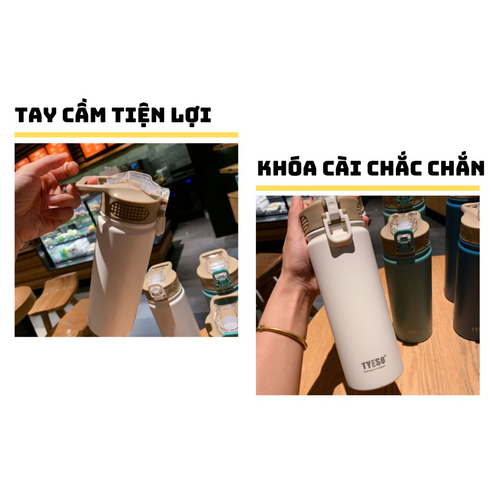 Bình Giữ Nhiệt Ruột Inox 750ml Có Ống Hút