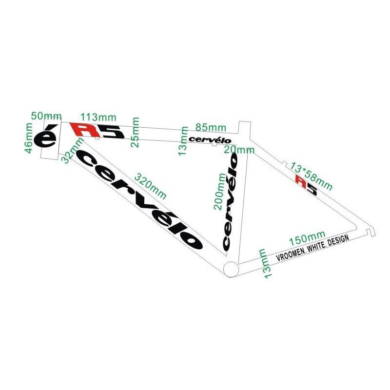 1 Bộ Sticker R5 Dán Trang Trí Xe Đạp