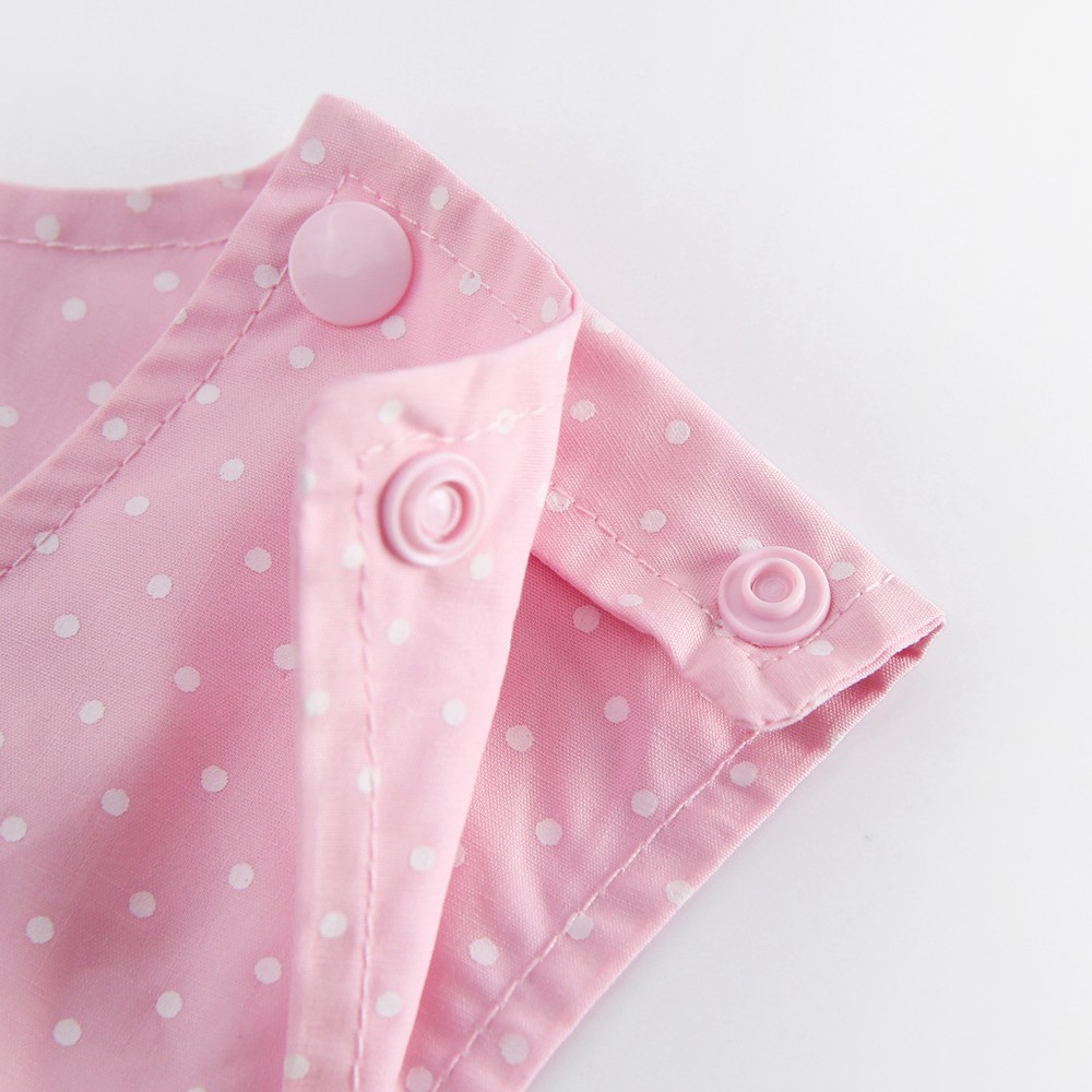 Bộ Đồ Liền Thân Sanlutoz Không Tay Họa Tiết Chấm Bi Dễ Thương Cho Bé Gái Sơ Sinh