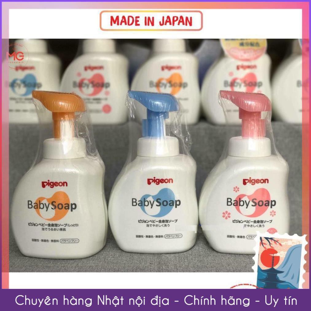 Sữa tắm gội PIGEON baby soap nhật bản | sữa tắm pigeon cho bé - 500ml MANEKI