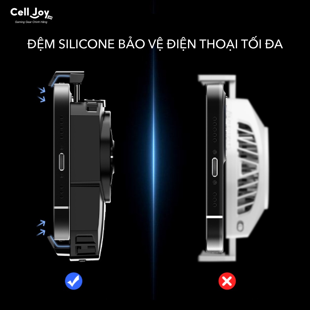 Quạt tản nhiệt điện thoại MEMO DLA3 sò lạnh cho điện thoại chơi game chính hãng