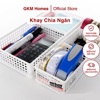 Khay Nhựa Chia 3 Ngăn Size M Phân Loại Đồ Gọn Gàng Đa Năng Sanada Seiko Nhật Bản GKM Homes