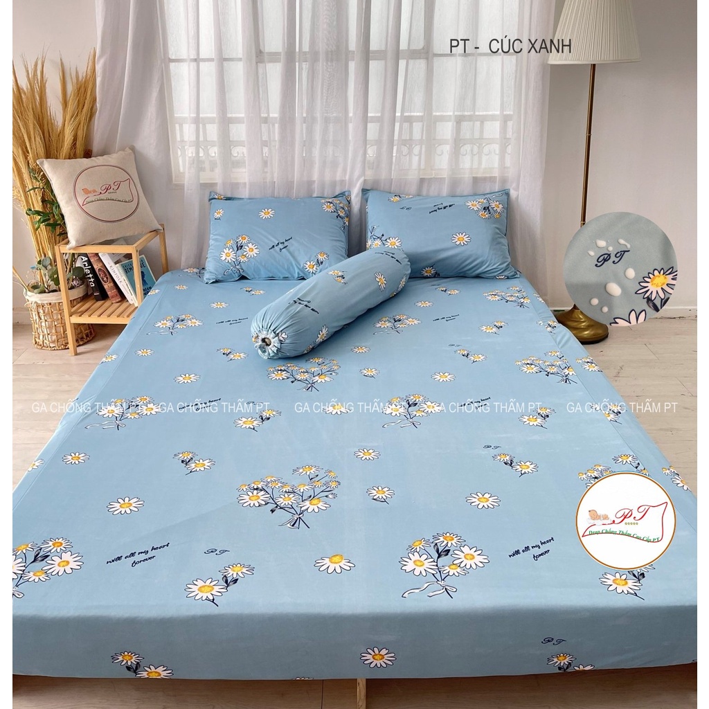 Drap chống thấm cho bé, Ga chống thấm chính hãng PT, chất liệu 100% cotton cao cấp, bé tè lau là sạch (được chọn mẫu)