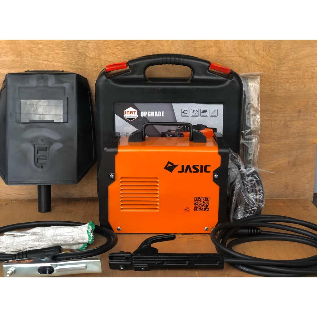 Máy hàn điện tử jasic 200 mini tặng kèm phụ kiện valy siêu tiện lơi