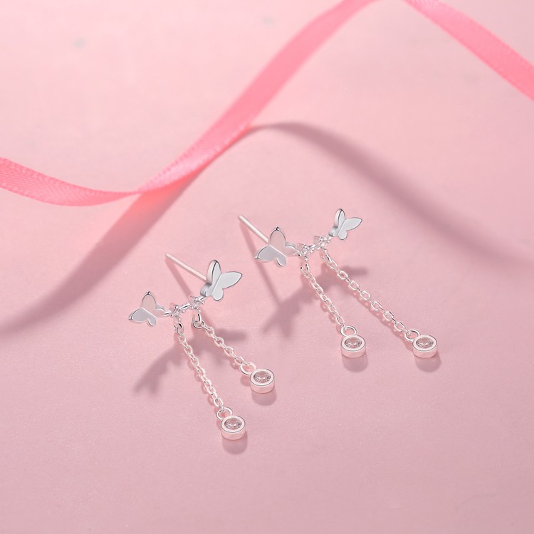 Khuyên tai thời trang Hàn mẫu mới cực xinh, bạc S925 - HT282