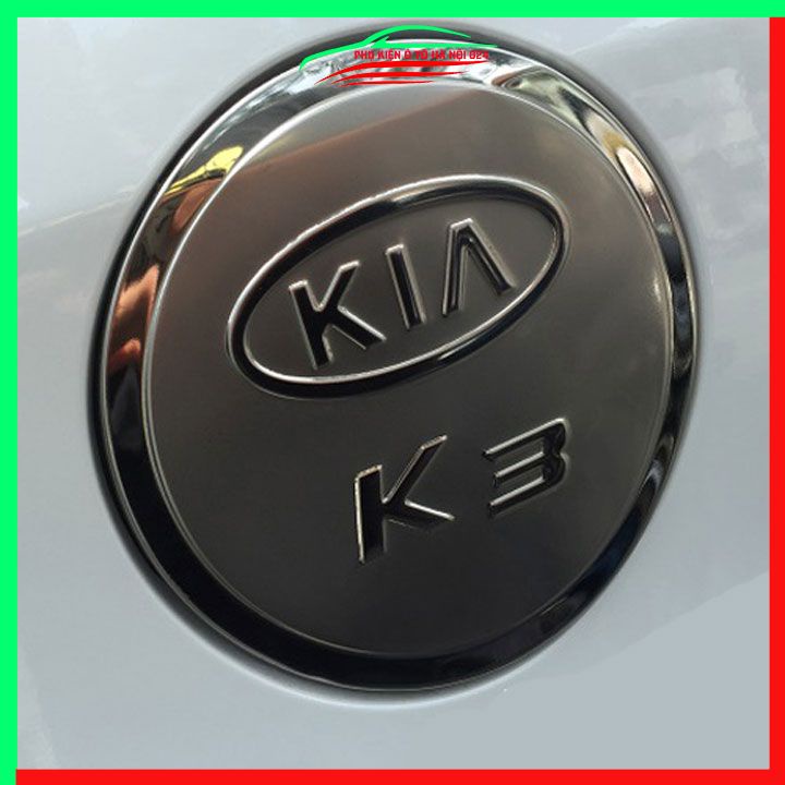 Ốp nắp xăng Kia K3 2012-2020 mạ crom bảo vệ chống trầy trang trí ô tô