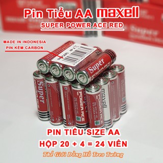 Pin tiểu Maxell AA – Supper Power ACE Red  1.5V – Indonesia Vỏ Nhôm Chống chảy nước