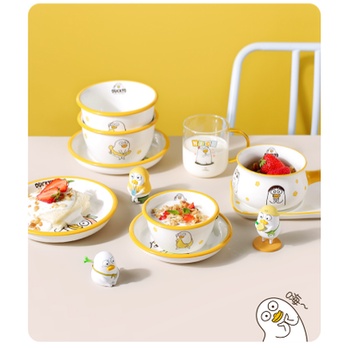 Bộ bát đĩa sứ KAWASIMAYA Duckyo Friends