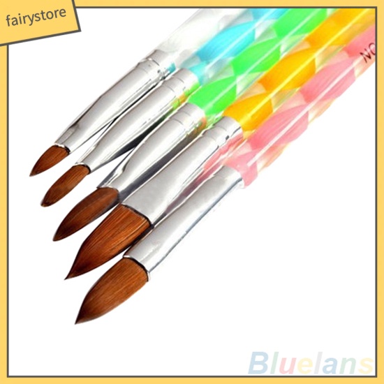[Hàng mới về] 5 Cọ vẽ trang trí móng tay nghệ thuật tiện dụng