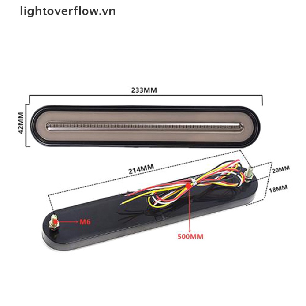 Đèn LED Phanh 12-24V 3 Trong 1 Màu Neon Chuyên Dụng Cho Xe Tải