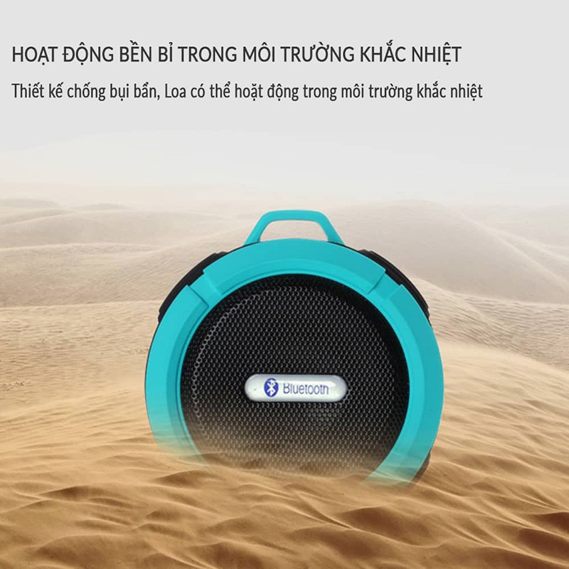 Loa Bluetooth mini chống nước, âm thanh HIFI - Bass trầm ấm - công suất 5W - kèm phụ kiện - Phụ Kiện HB