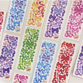 Sticker confetti ruy băng lấp lánh dán toploader