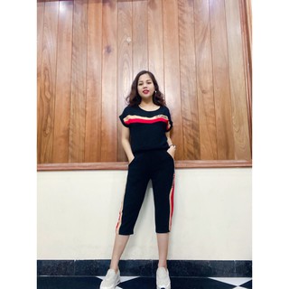 bộ đồ nữ phong cách phối màu ảnh thật 100%