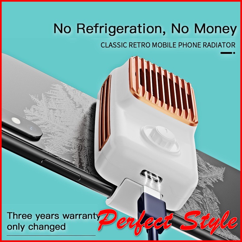 Quạt Tản nhiệt cho điện thoại MEMO DL-03 làm lạnh nhanh 3 chế độ với giao diện Type-C