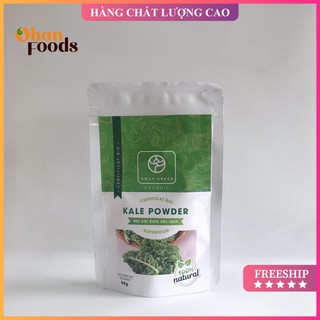 Bột cải kale cao cấp ohan green, sấy lạnh nhật bản, bột cải xoăn kale hữu cơ 100%, bột ăn dặm cho trẻ, 50 gram freeship