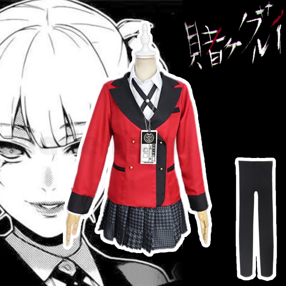 Bộ Đồ Hóa Trang Nhân Vật Kakegurui Kirari Momobami Nhật Bản