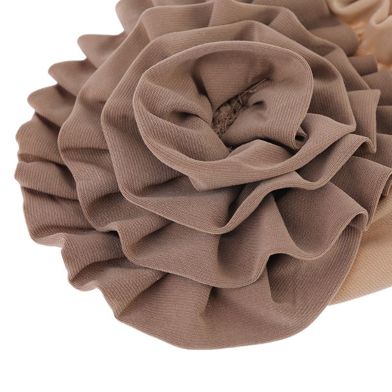 Mũ Trùm Đầu Co Giãn Đính Hoa Phong Cách Vintage Cho Nữ