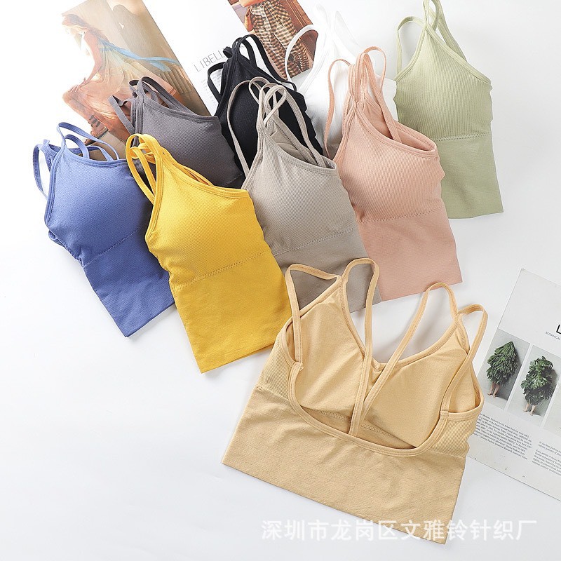 Áo lót nữ 052 có sẵn đệm ngực dáng crotop hàng xịn giá rẻ kết hợp nhiều loại trang phục đi biển | BigBuy360 - bigbuy360.vn